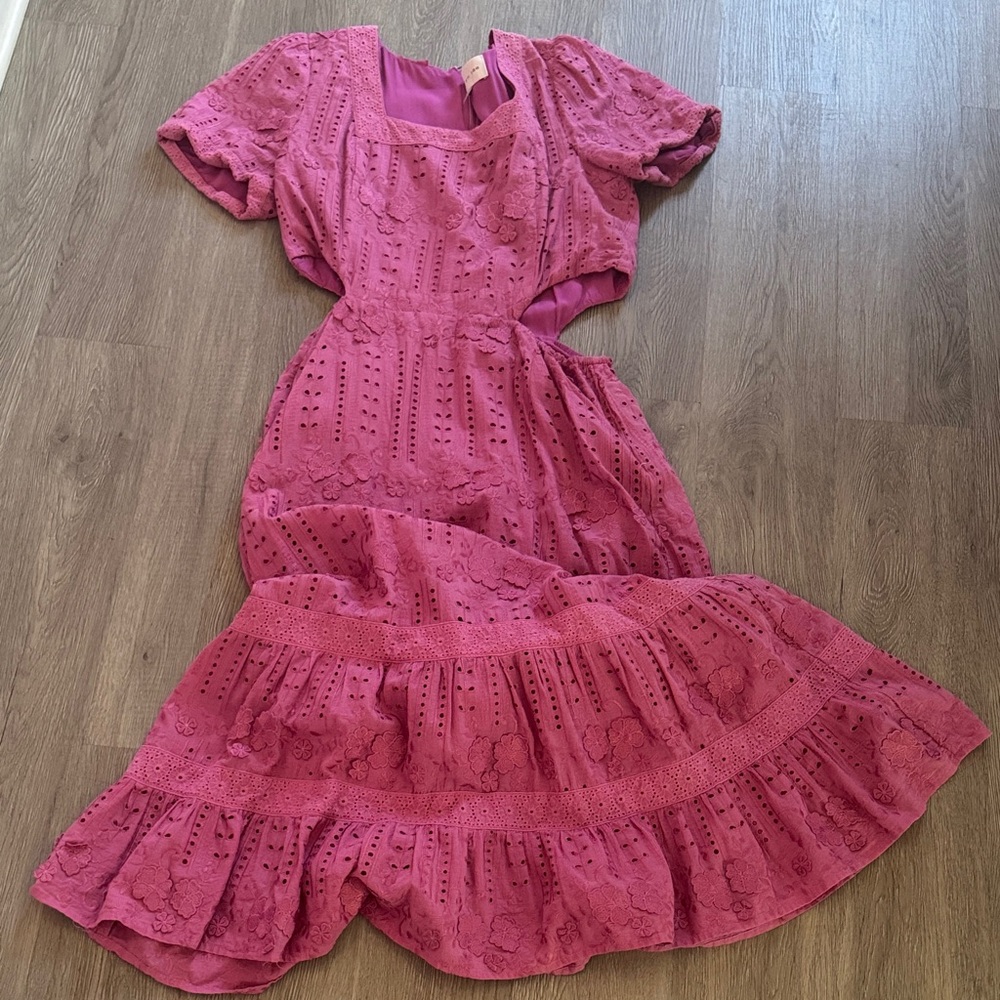Adelyn Rae Magenta Maxi Dress - Picture 3 of 13